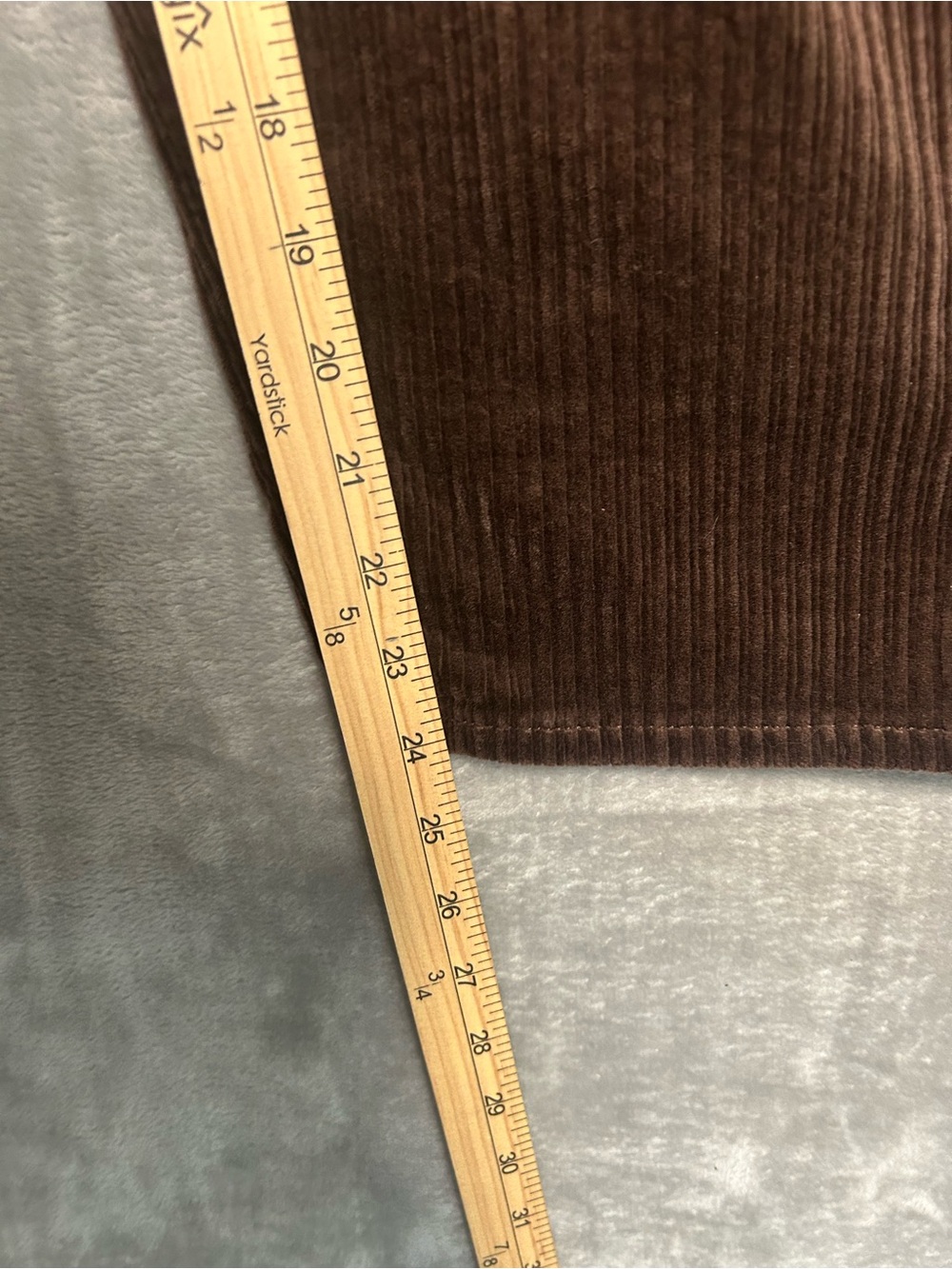 Lands End Corduroy Barrel Leg Pants Women’s 8P Petite Brown - Picture 7 of 7